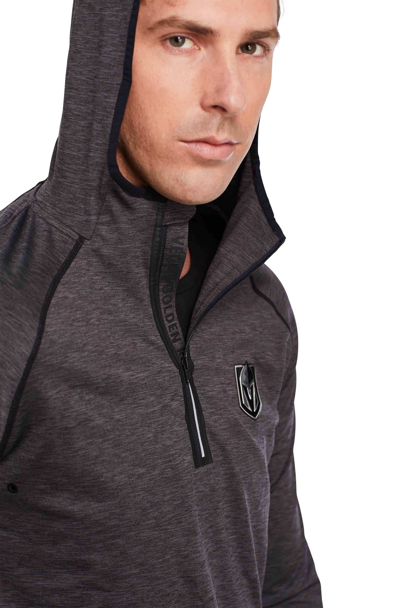 Vegas Knights Men's Quarter Zip Hoodie | APEX HOODIE – Five Hole